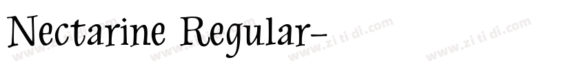 Nectarine Regular字体转换